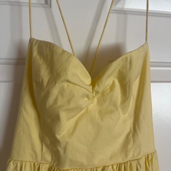 Vintage yellow midi dress - Picture 2 of 5